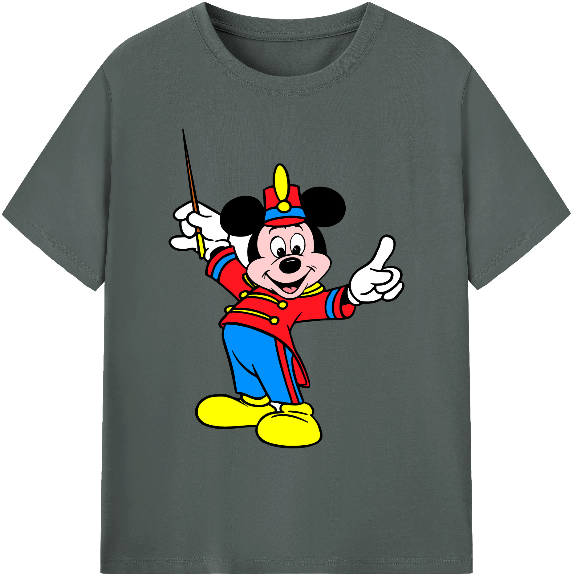 ミッキーマウス Mickey Mouse 綿100％ メンズ半袖Tシャツ｜肌触りやわらか＆通気性
